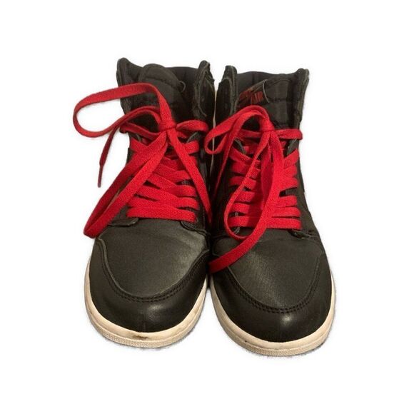 Nike GS Air Jordan 1 Retro High Black Gym Red White 575441 060 22.5cm 5.5 Y main image 4